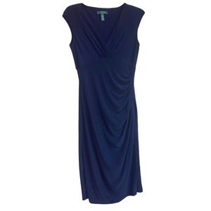 Lauren Ralph Lauren Blue Midi Dress
